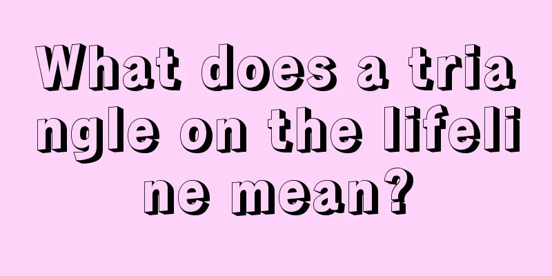 What does a triangle on the lifeline mean?