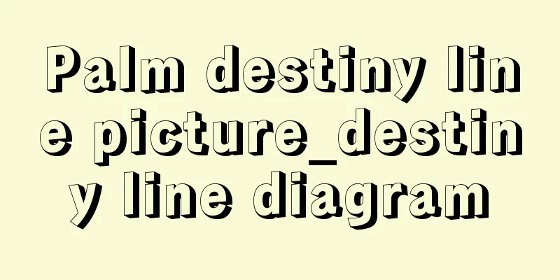 Palm destiny line picture_destiny line diagram