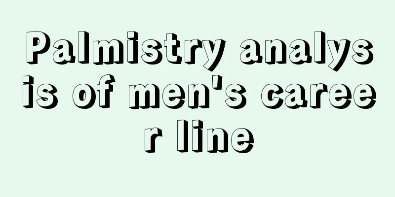 Palmistry analysis of men's career line
