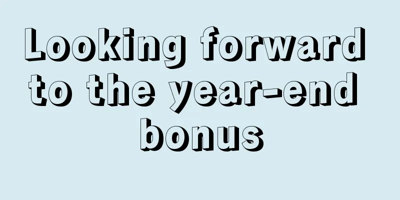 Looking forward to the year-end bonus