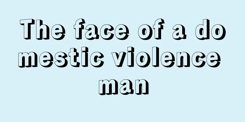 The face of a domestic violence man