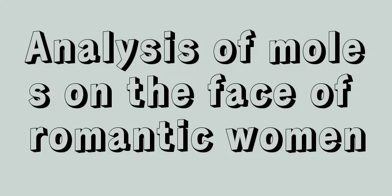 Analysis of moles on the face of romantic women