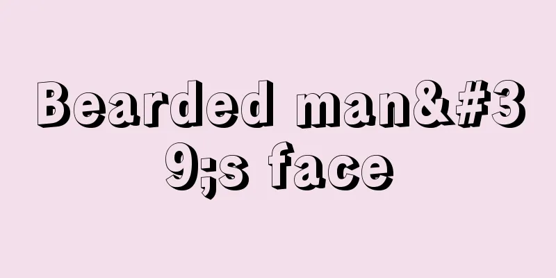 Bearded man's face