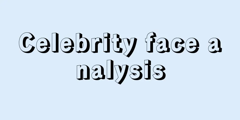 Celebrity face analysis