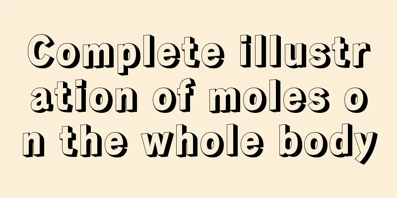 Complete illustration of moles on the whole body