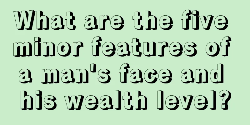 What are the five minor features of a man's face and his wealth level?