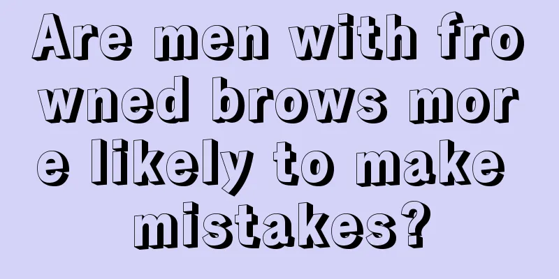 Are men with frowned brows more likely to make mistakes?