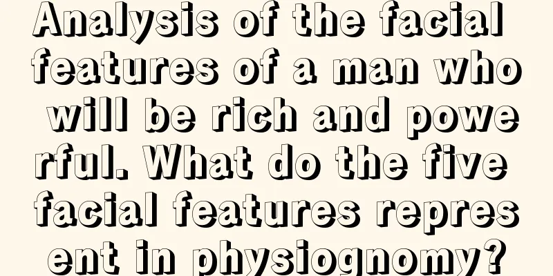Analysis of the facial features of a man who will be rich and powerful. What do the five facial features represent in physiognomy?