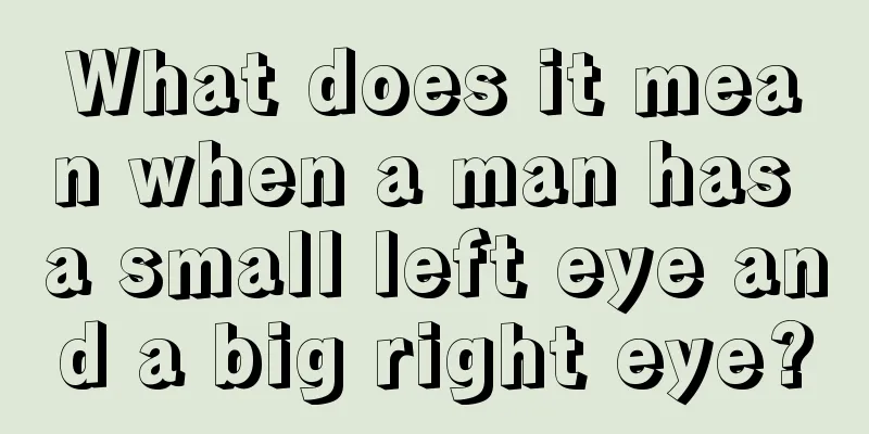 What does it mean when a man has a small left eye and a big right eye?