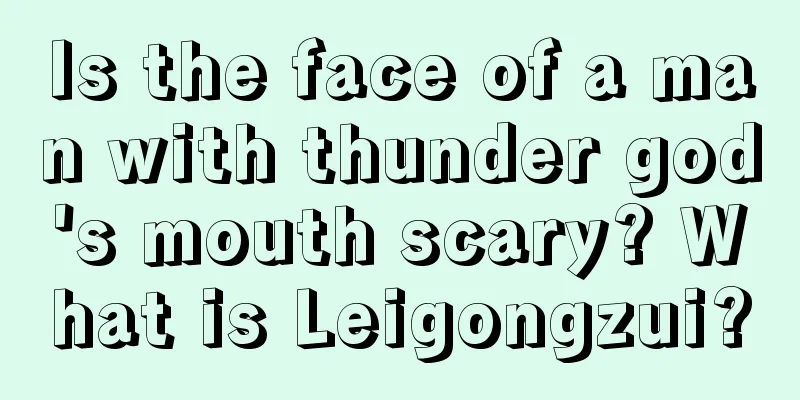 Is the face of a man with thunder god's mouth scary? What is Leigongzui?