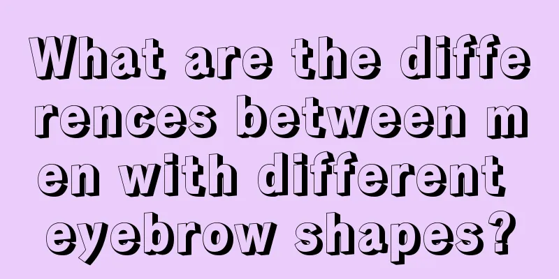 What are the differences between men with different eyebrow shapes?