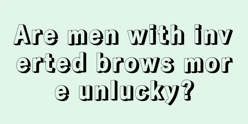 Are men with inverted brows more unlucky?