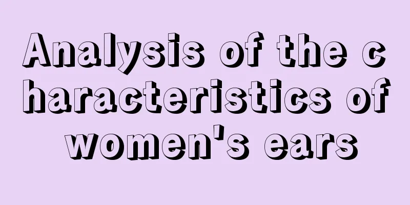 Analysis of the characteristics of women's ears