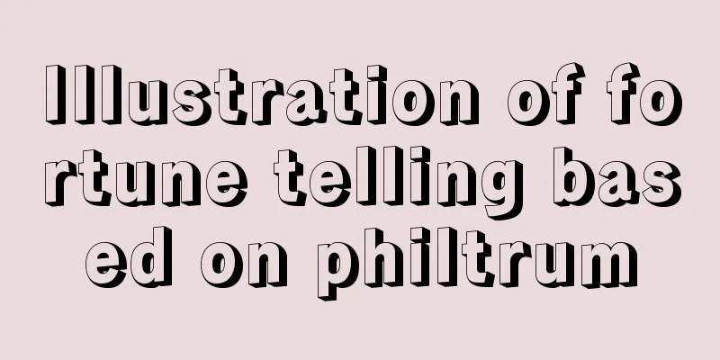 Illustration of fortune telling based on philtrum
