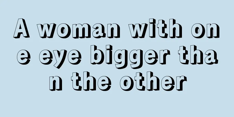 A woman with one eye bigger than the other