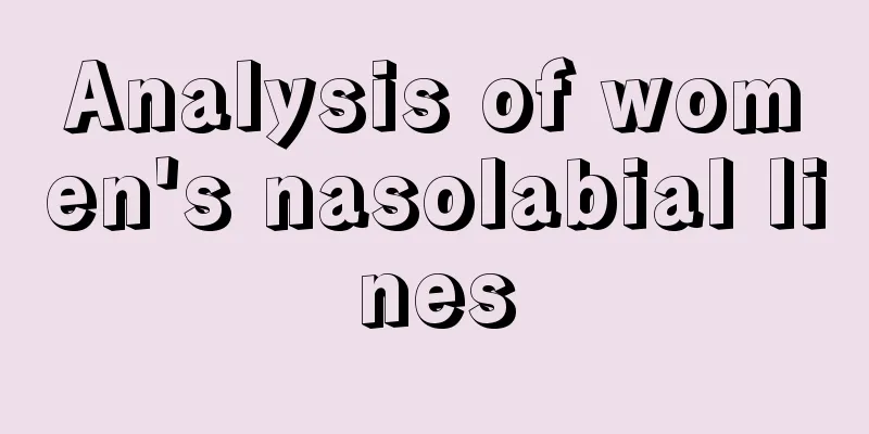 Analysis of women's nasolabial lines