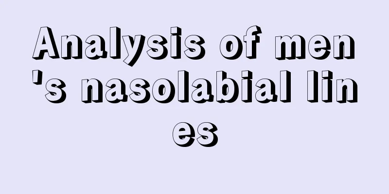 Analysis of men's nasolabial lines