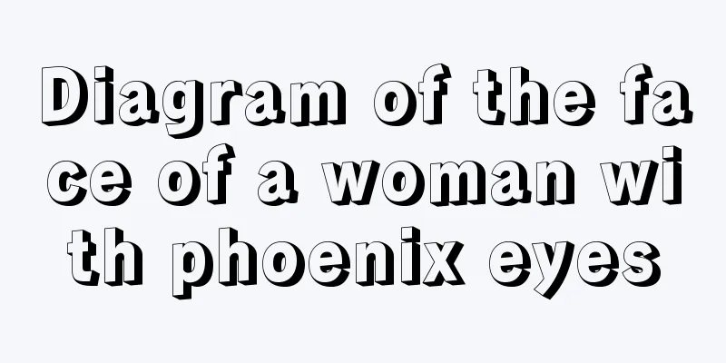 Diagram of the face of a woman with phoenix eyes