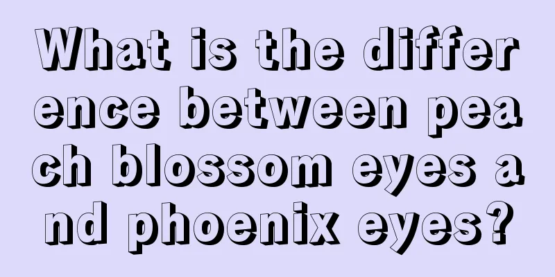 What is the difference between peach blossom eyes and phoenix eyes?