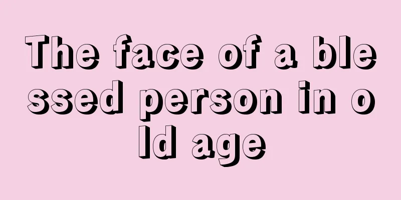 The face of a blessed person in old age