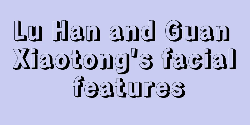 Lu Han and Guan Xiaotong's facial features