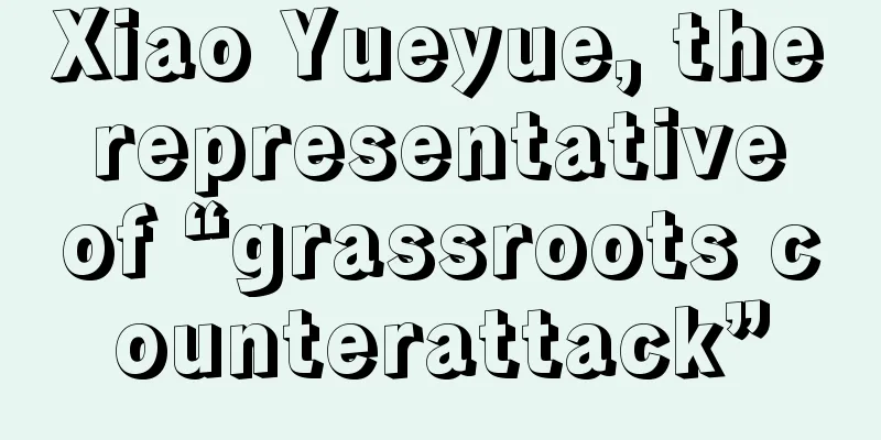Xiao Yueyue, the representative of “grassroots counterattack”