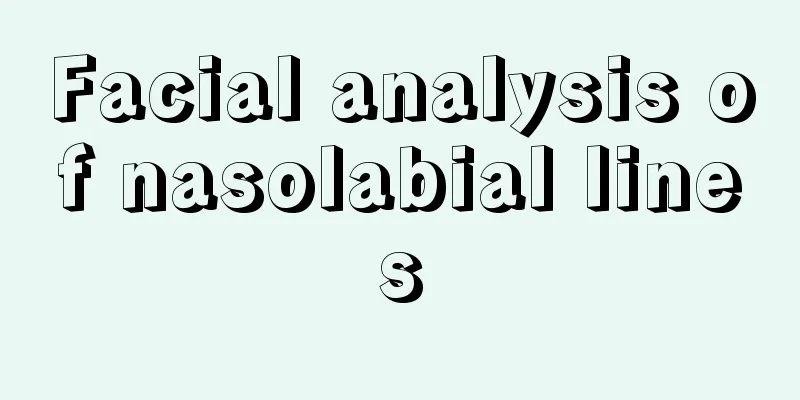 Facial analysis of nasolabial lines