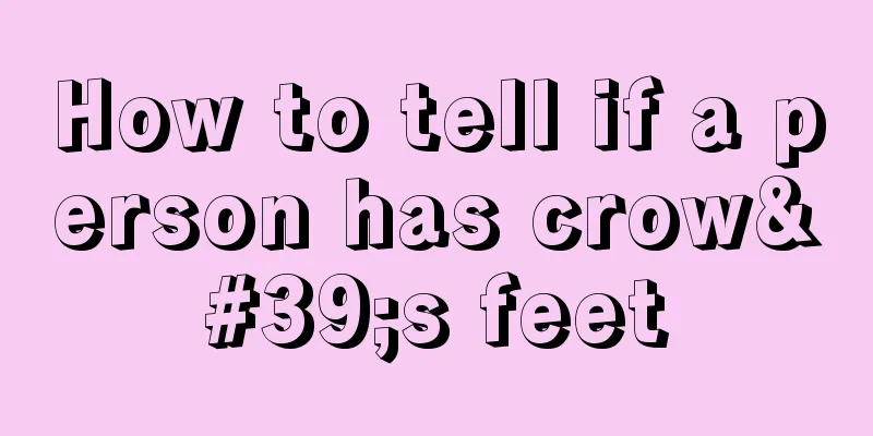 How to tell if a person has crow's feet