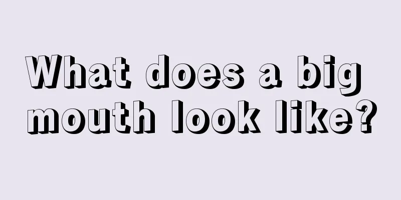 What does a big mouth look like?