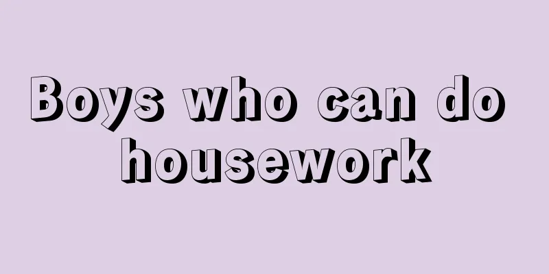 Boys who can do housework