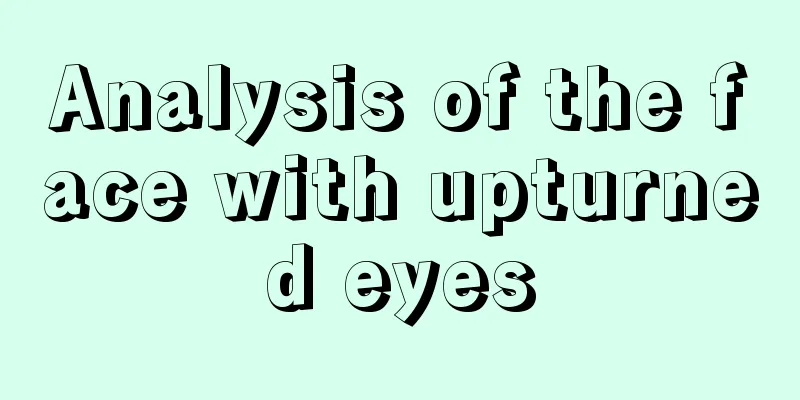 Analysis of the face with upturned eyes