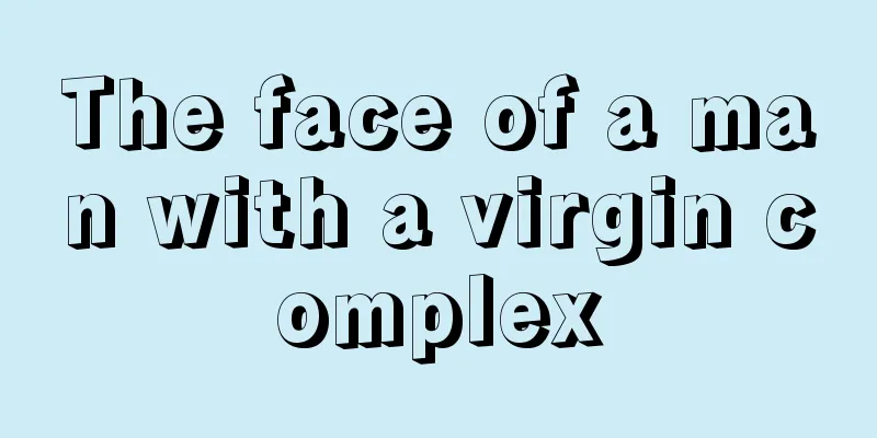 The face of a man with a virgin complex