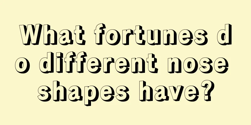What fortunes do different nose shapes have?