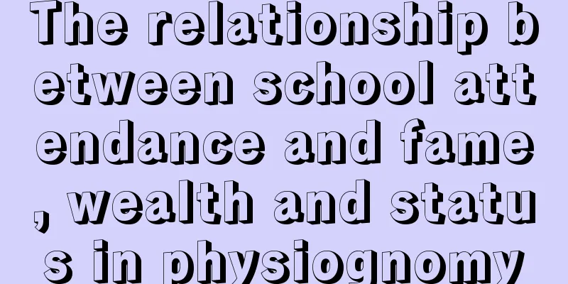 The relationship between school attendance and fame, wealth and status in physiognomy