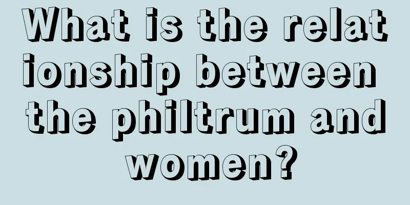 What is the relationship between the philtrum and women?