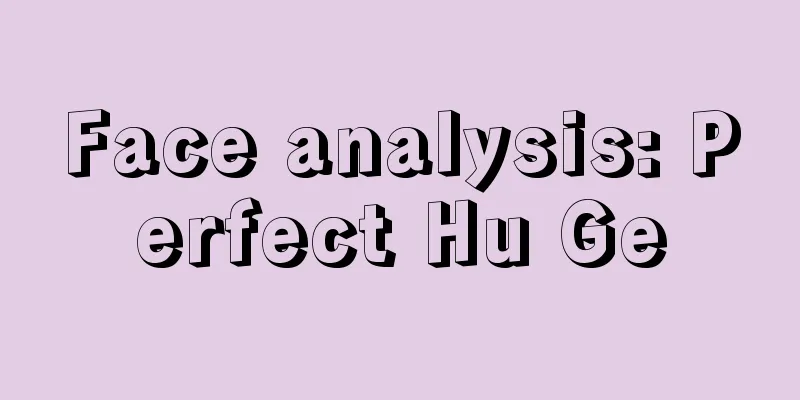Face analysis: Perfect Hu Ge