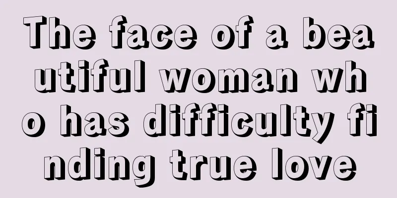 The face of a beautiful woman who has difficulty finding true love