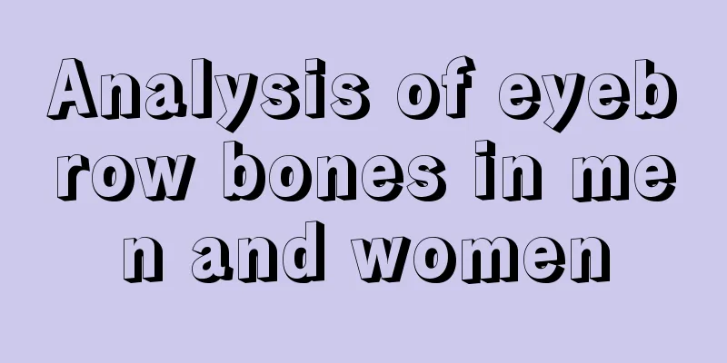 Analysis of eyebrow bones in men and women