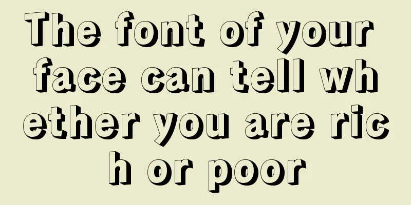 The font of your face can tell whether you are rich or poor