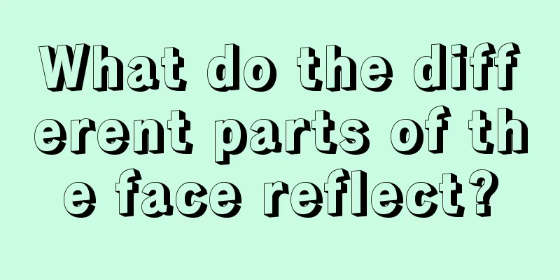 What do the different parts of the face reflect?