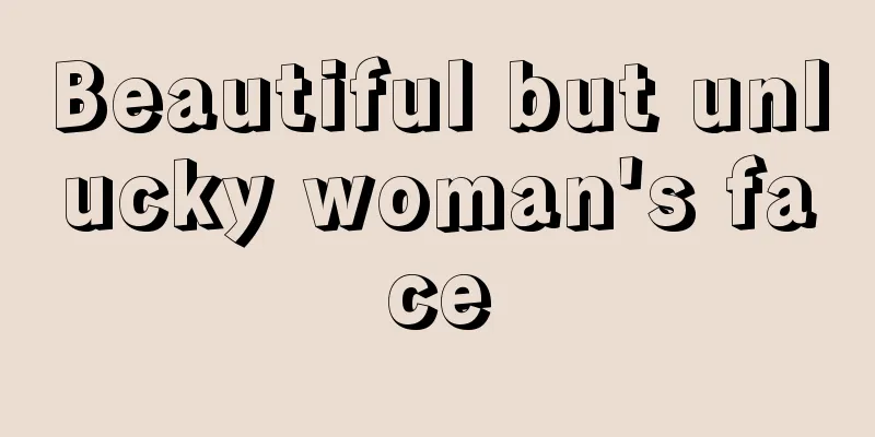 Beautiful but unlucky woman's face