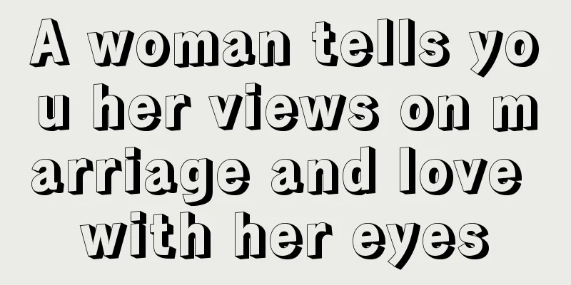 A woman tells you her views on marriage and love with her eyes