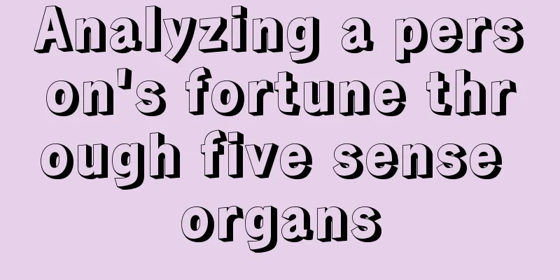 Analyzing a person's fortune through five sense organs