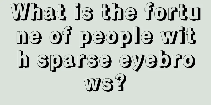What is the fortune of people with sparse eyebrows?
