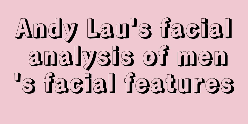 Andy Lau's facial analysis of men's facial features