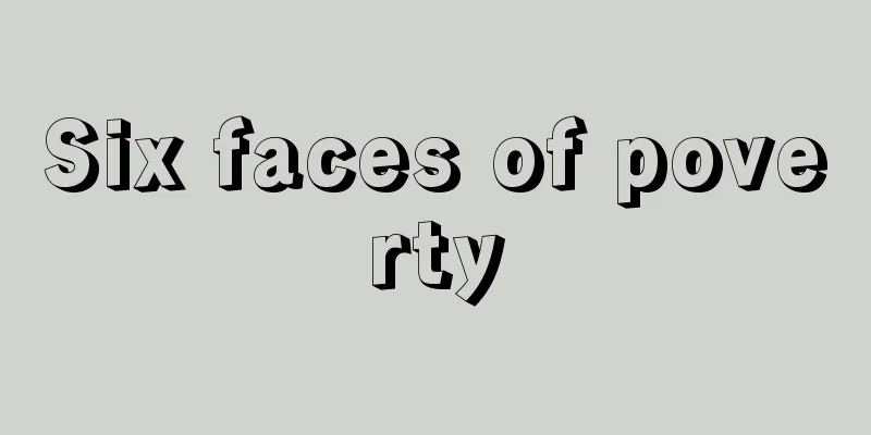 Six faces of poverty
