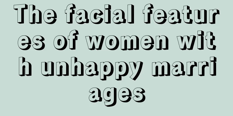 The facial features of women with unhappy marriages