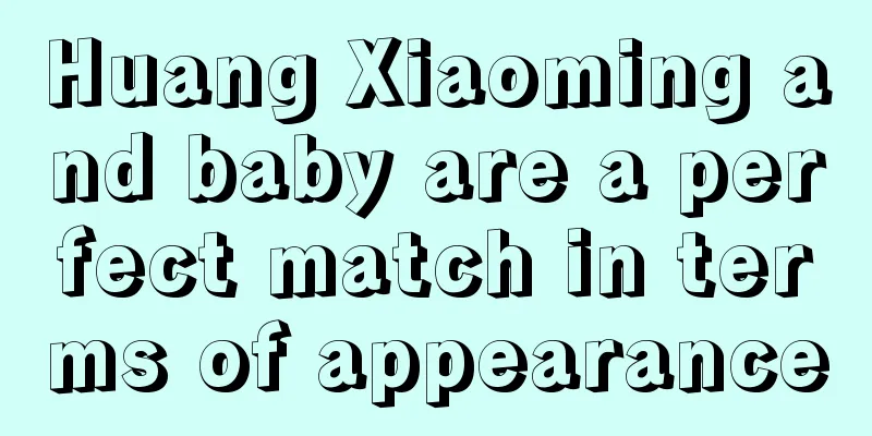 Huang Xiaoming and baby are a perfect match in terms of appearance