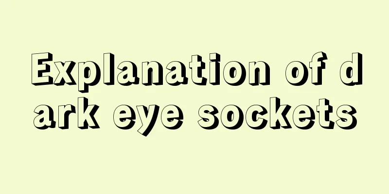 Explanation of dark eye sockets