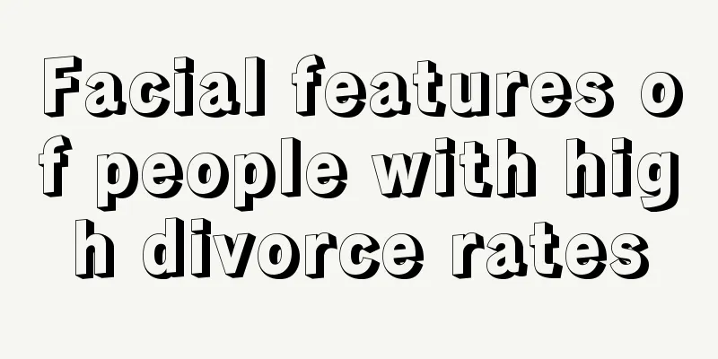 Facial features of people with high divorce rates